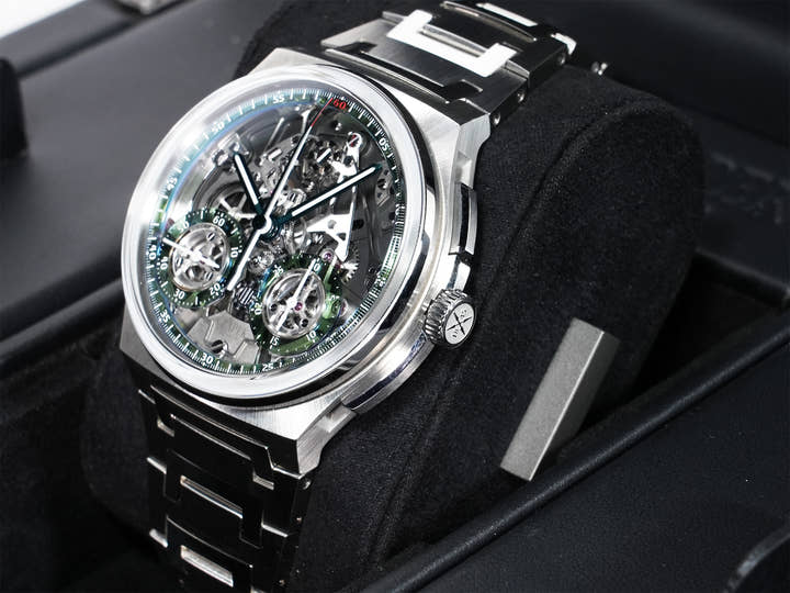 Czapek Antarctique Rattrapante Ref. - Stainless Steel, Skeleton x Green Dial, Unworn kdvtih7w