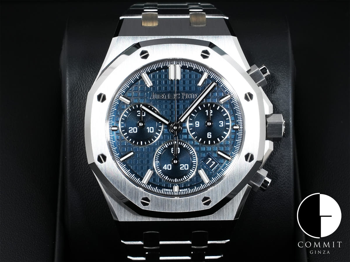 Audemars Piguet Royal Oak Chronograph Ref. 26450ST.OO.1356ST.01-B Stainless Steel, Blue Grande Tapisserie Dial, Unworn 2kcxykkd