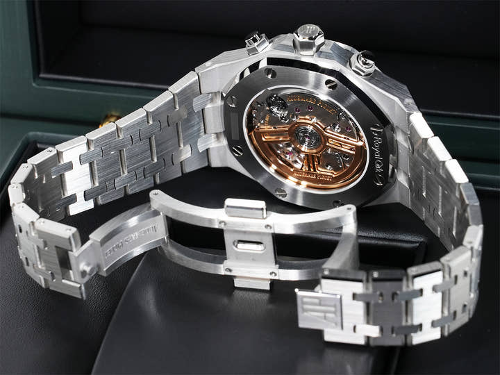 Audemars Piguet Royal Oak Chronograph Ref. 26450ST.OO.1356ST.01-B Stainless Steel, Blue Grande Tapisserie Dial, Unworn 2kcxykkd