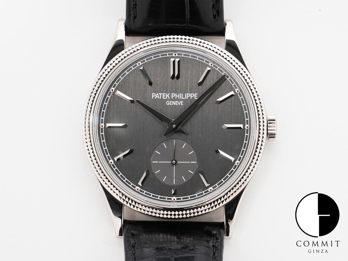 Patek Philippe Calatrava Ref. 6119G-001 White Gold, Grey Dial, Pre-owned in Excellent Condition pknotm39
