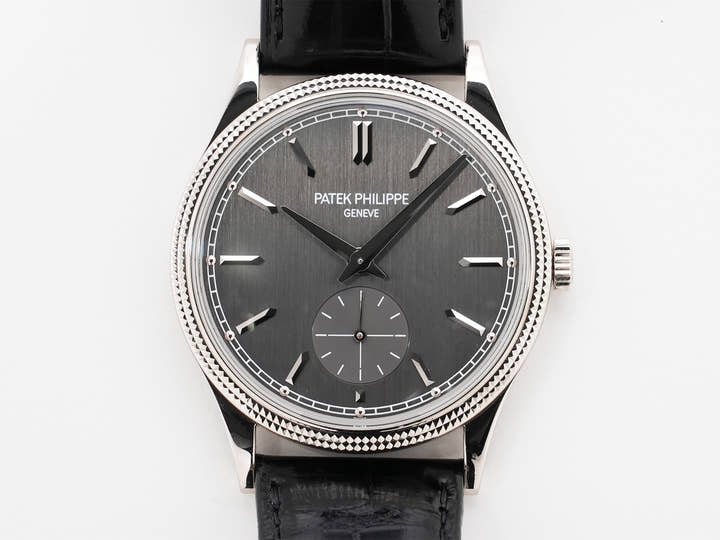 Patek Philippe Calatrava Ref. 6119G-001 White Gold, Grey Dial, Pre-owned in Excellent Condition pknotm39