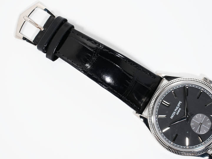 Patek Philippe Calatrava Ref. 6119G-001 White Gold, Grey Dial, Pre-owned in Excellent Condition pknotm39