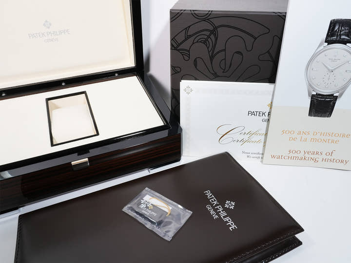 Patek Philippe Calatrava Ref. 6119G-001 White Gold, Grey Dial, Pre-owned in Excellent Condition pknotm39