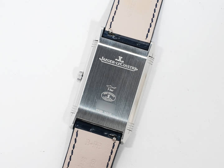 Jaeger-LeCoultre Reverso Tribute Duo Ref. Q3908420 Stainless Steel Silver/Blue Dial Pre-owned 7yo2zs5j