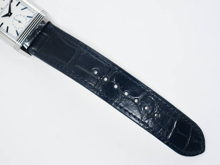 Jaeger-LeCoultre Reverso Tribute Duo Ref. Q3908420 Stainless Steel Silver/Blue Dial Pre-owned 7yo2zs5j