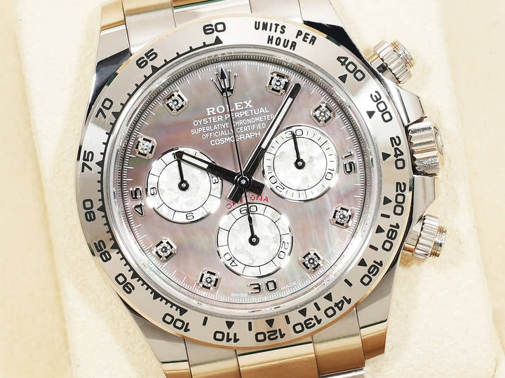 Rolex Daytona Ref. 116509NG White Gold Black Shell 8P Diamond Dial Pre-owned jr2ojy6t