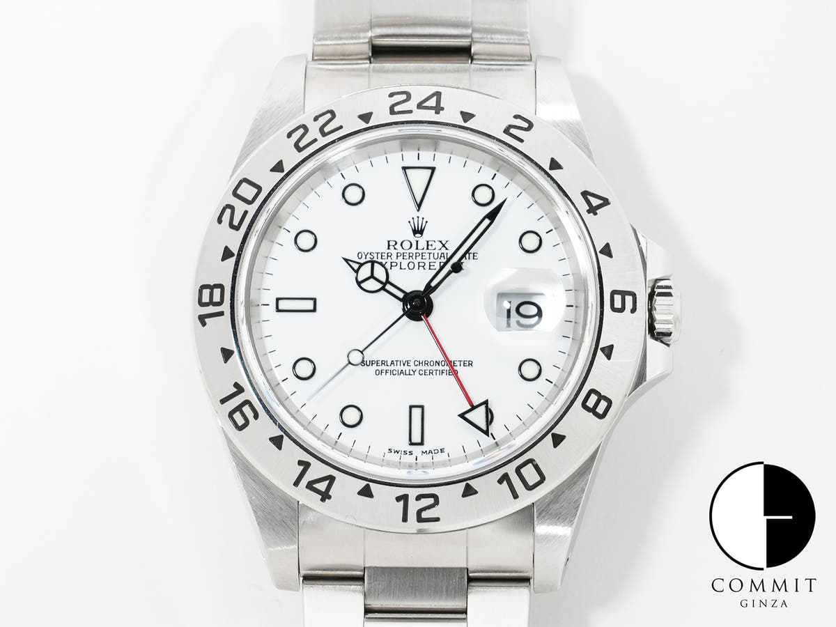 Rolex Explorer II Ref. 16570 Stainless Steel White Dial Oyster Bracelet Pre-owned uigrkiyr