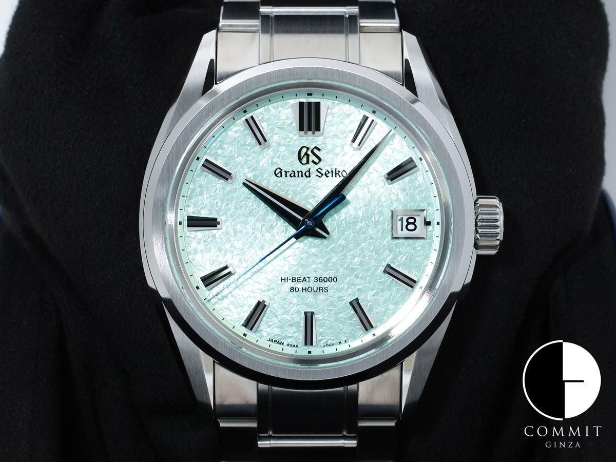 Grand Seiko Evolution 9 Collection Mechanical Hi-Beat Ref. SLGH021 Stainless Steel Light Green Dial, Pre-owned in excellent condition ugds3c74
