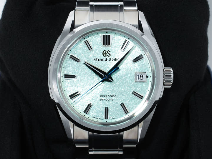 Grand Seiko Evolution 9 Collection Mechanical Hi-Beat Ref. SLGH021 Stainless Steel Light Green Dial, Pre-owned in excellent condition ugds3c74