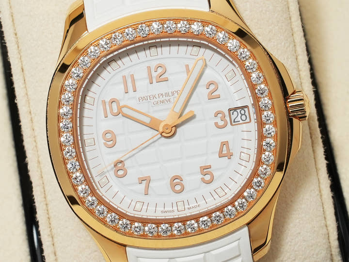 パテックフィリップ アクアノート Ref.5268/200R-001 ローズゴールド ホワイト文字盤 美中古 eyh3w25g