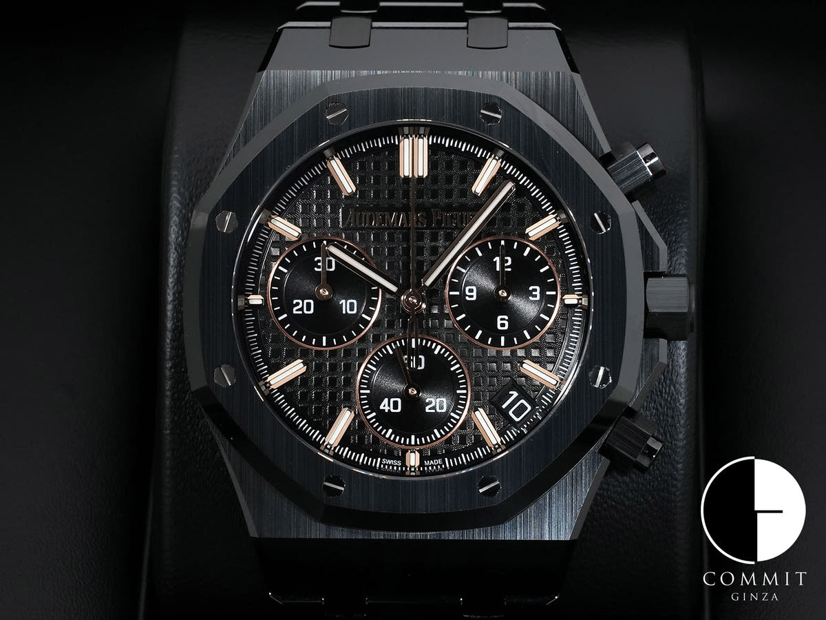 Audemars Piguet Royal Oak Chronograph Ref.26240CE.OO.1225CE.02 Black Ceramic Black Dial Excellent Condition 6b2th7jp