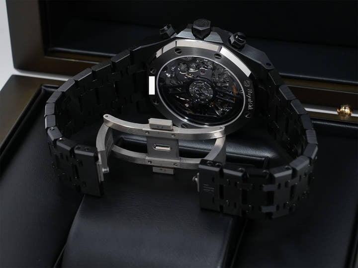Audemars Piguet Royal Oak Chronograph Ref.26240CE.OO.1225CE.02 Black Ceramic Black Dial Excellent Condition 6b2th7jp
