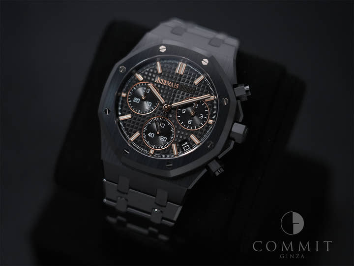 Audemars Piguet Royal Oak Chronograph Ref.26240CE.OO.1225CE.02 Black Ceramic Black Dial Excellent Condition 6b2th7jp