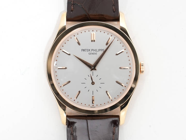 パテックフィリップ カラトラバ Ref.5196R-001 ローズゴールド シルバー文字盤 中古 an2tuqmb