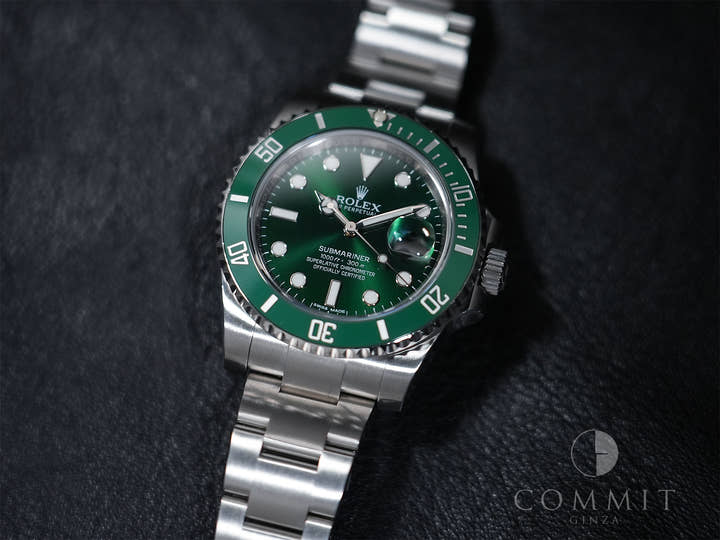 ロレックス サブマリーナー デイト Ref.116610LV ステンレススチール グリーン文字盤 美品 57yp5vp4