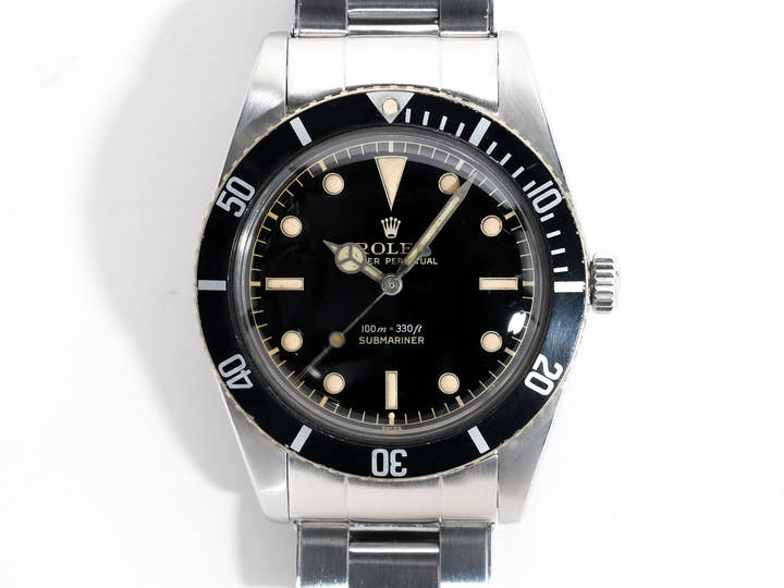 Rolex Submariner Ref. 5508 Stainless Steel Black Dial Pre-Owned 676jj5ma