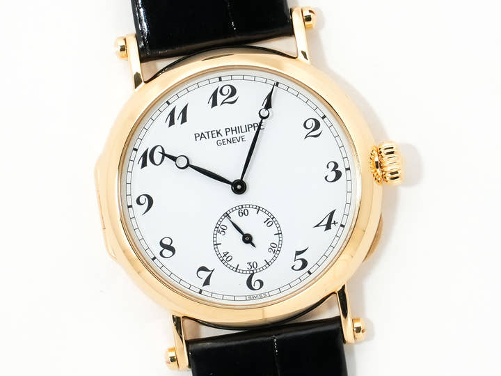 パテックフィリップ カラトラバ オフィサー Ref.3960J-051 イエローゴールド ホワイト文字盤 美品 jynt4g45
