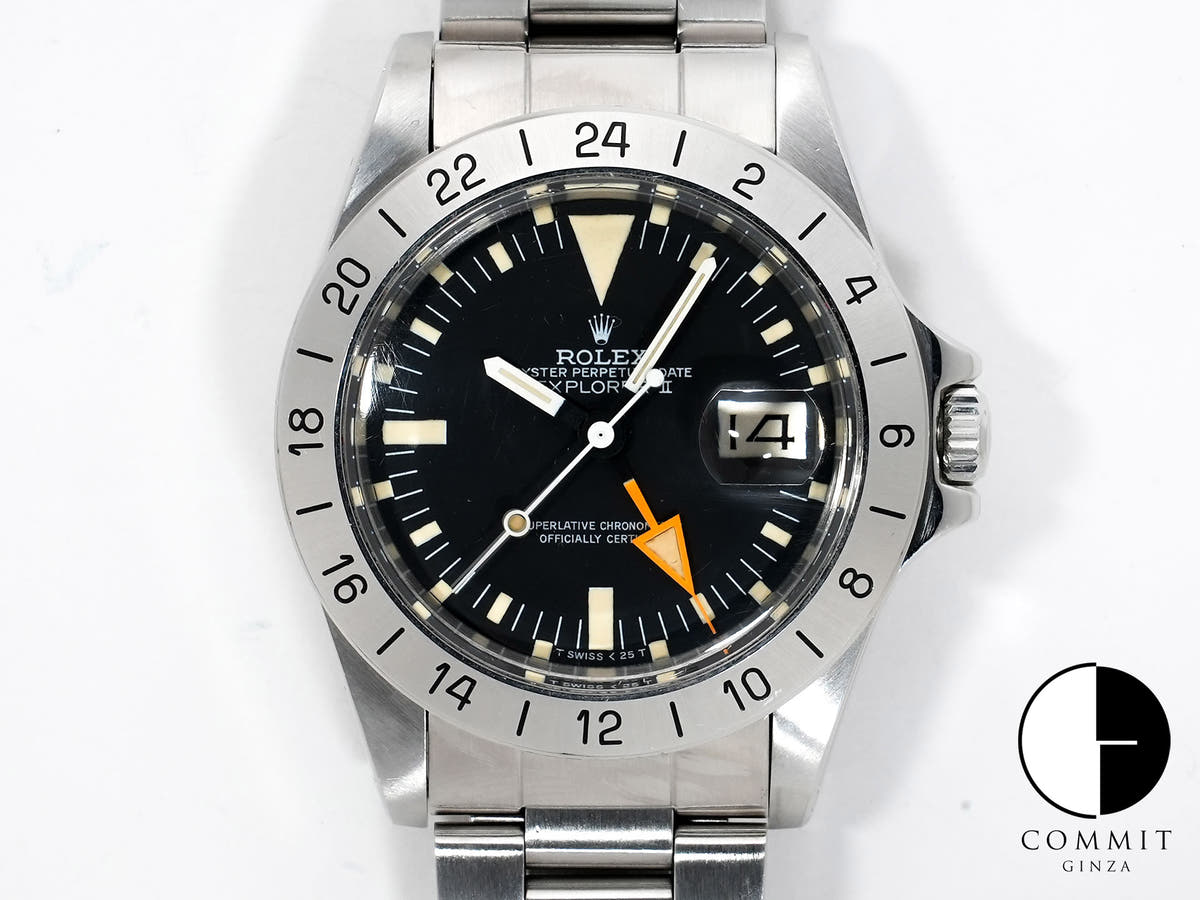 Rolex Explorer II Ref. 1655 Stainless Steel Black Dial Oyster Bracelet Pre-Owned kuzsbf4v