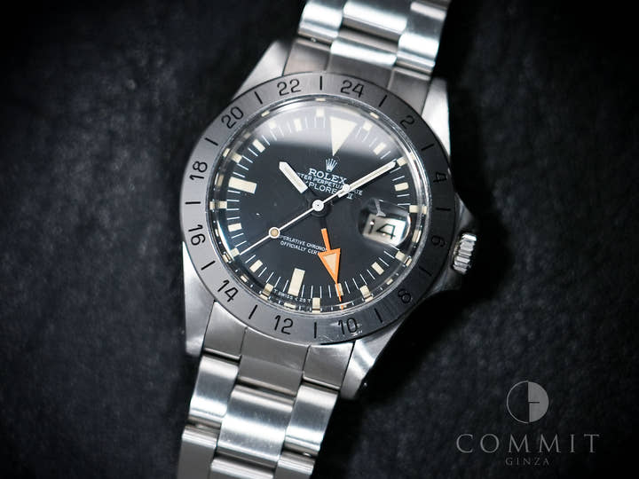 Rolex Explorer II Ref. 1655 Stainless Steel Black Dial Oyster Bracelet Pre-Owned kuzsbf4v