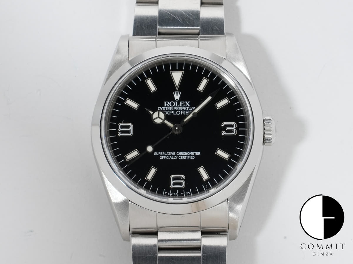Rolex Explorer I Ref.14270 Stainless Steel Black Dial Oyster Bracelet Pre-owned uj2qev7r