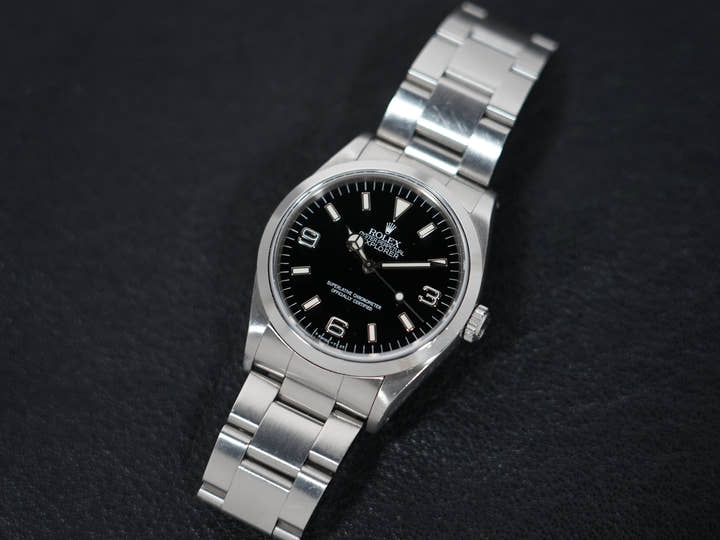 Rolex Explorer I Ref.14270 Stainless Steel Black Dial Oyster Bracelet Pre-owned uj2qev7r