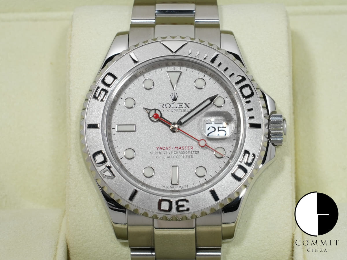 Rolex Yachtmaster 40 Ref.16622 Stainless Steel/Platinum Rhodium Dial Pre-owned gbxj82d6