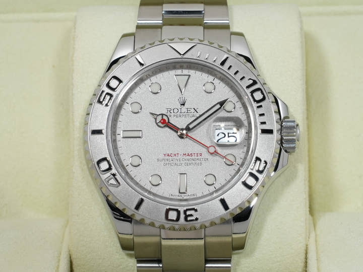 Rolex Yachtmaster 40 Ref.16622 Stainless Steel/Platinum Rhodium Dial Pre-owned gbxj82d6
