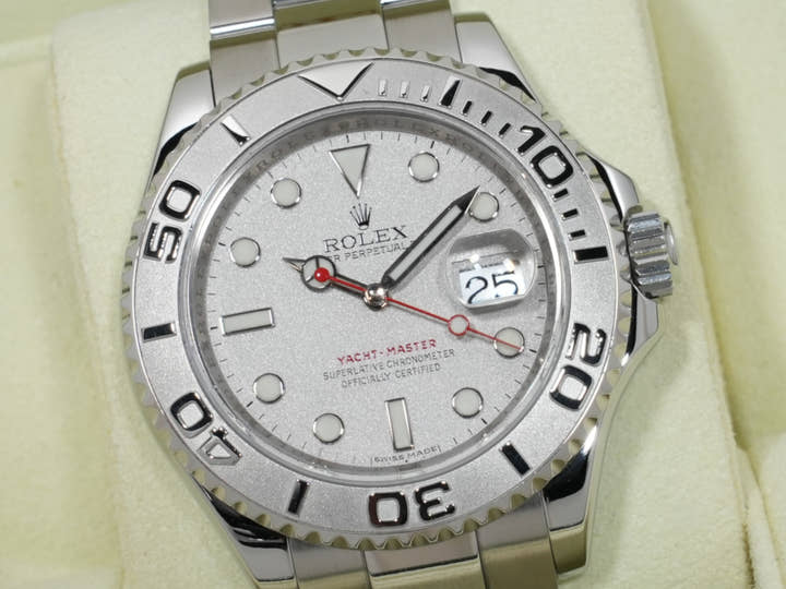 Rolex Yachtmaster 40 Ref.16622 Stainless Steel/Platinum Rhodium Dial Pre-owned gbxj82d6