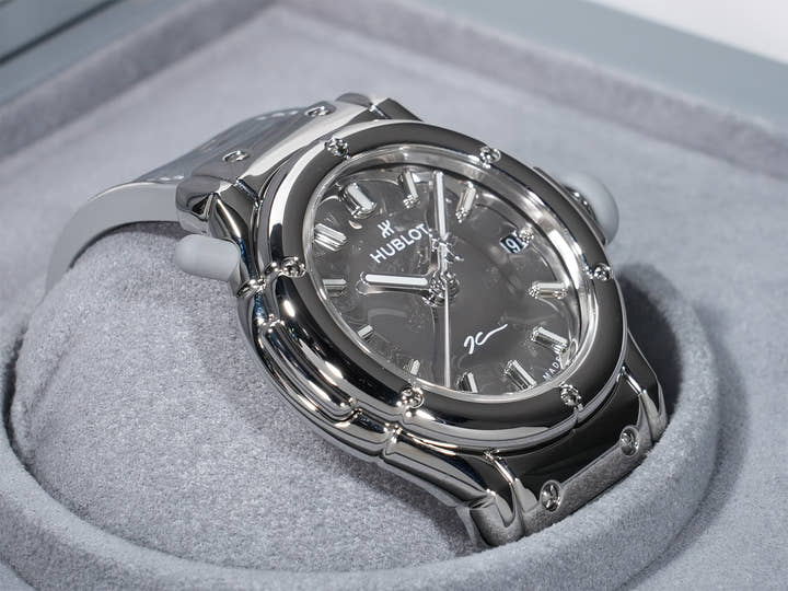 ウブロ クラシックフュージョン バルーンドッグ by ジェフ クーンズ シルバー Ref.542.SX.0820.NR.JKN26 ステンレススチール シルバー文字盤 未使用 rzdg6h4g
