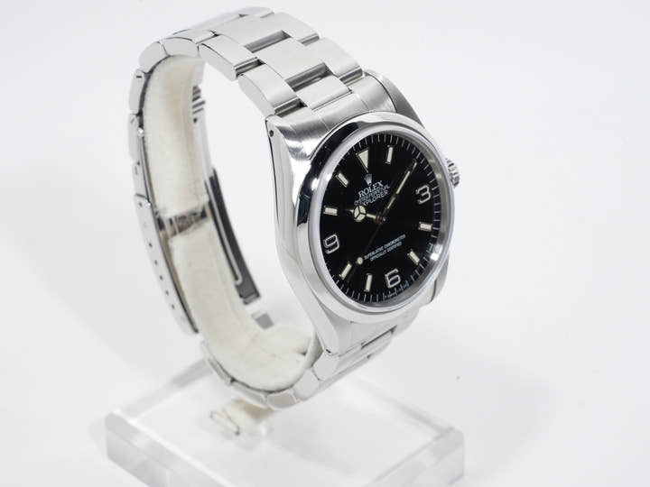 ロレックス エクスプローラーI Ref.14270 ステンレススチール ブラック文字盤 オイスターブレスレット 中古 tgihji2o