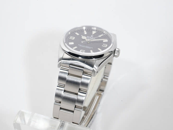 ロレックス エクスプローラーI Ref.14270 ステンレススチール ブラック文字盤 オイスターブレスレット 中古 tgihji2o