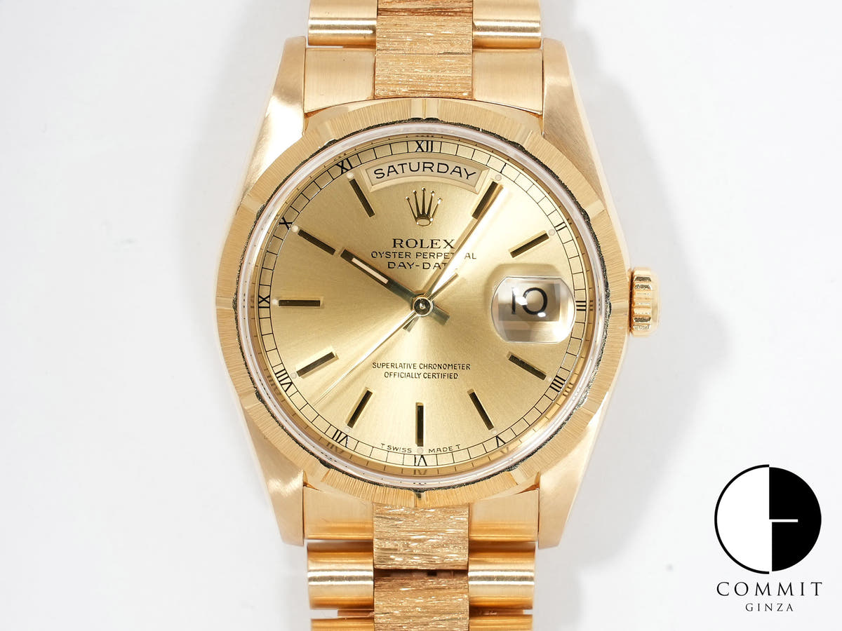 ロレックス デイデイト Ref.18248 イエローゴールド シャンパンゴールド文字盤 美中古 C3516