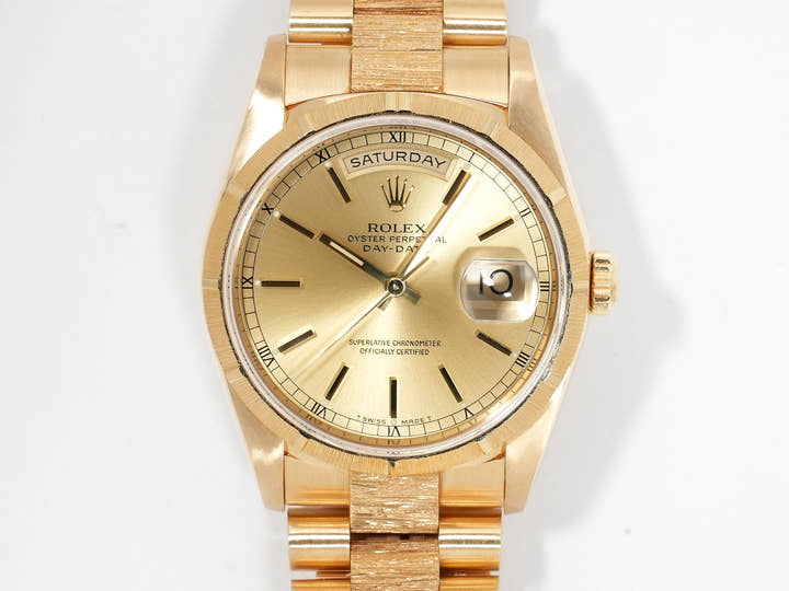 ロレックス デイデイト Ref.18248 イエローゴールド シャンパンゴールド文字盤 美中古 C3516