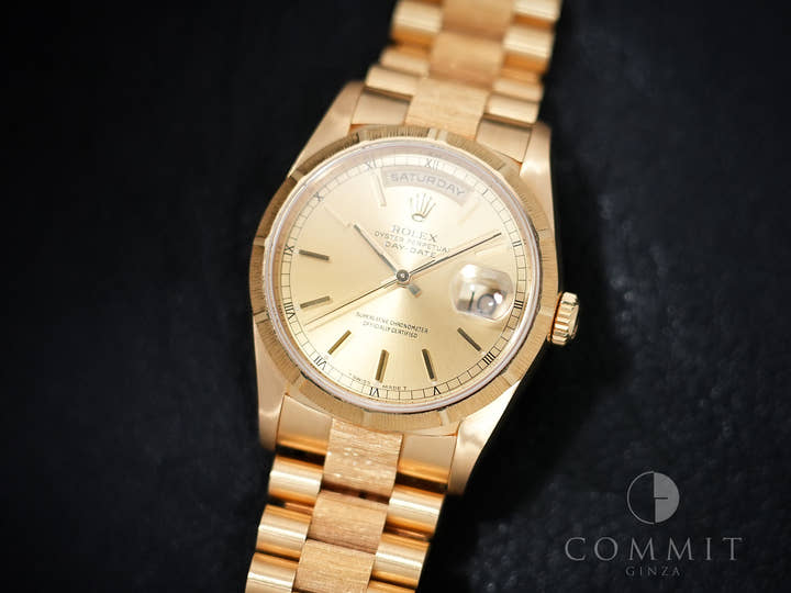 ロレックス デイデイト Ref.18248 イエローゴールド シャンパンゴールド文字盤 美中古 C3516
