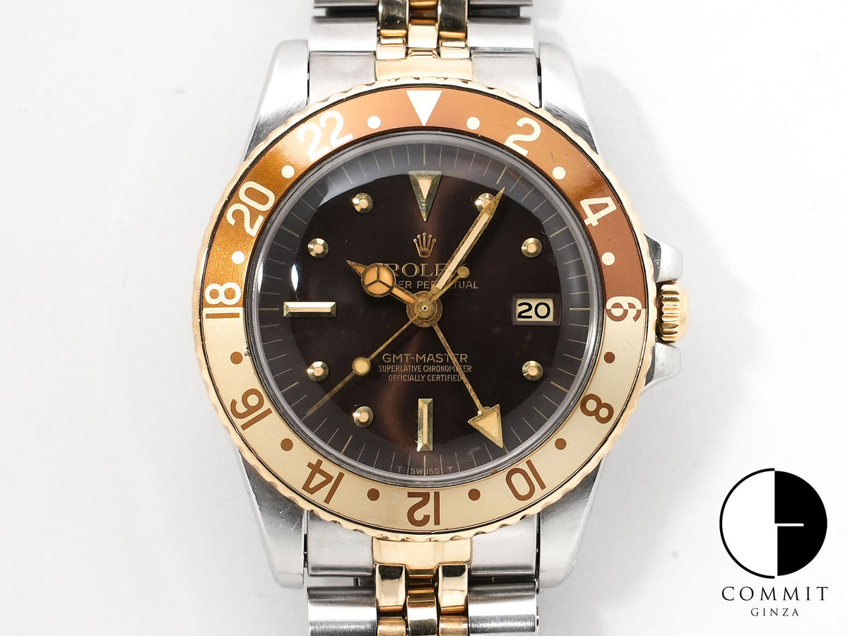 Rolex GMT-Master Ref.1675/3 Stainless Steel/Yellow Gold Brown Dial Jubilee Bracelet Pre-owned b629iw3h