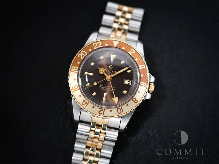 Rolex GMT-Master Ref.1675/3 Stainless Steel/Yellow Gold Brown Dial Jubilee Bracelet Pre-owned b629iw3h
