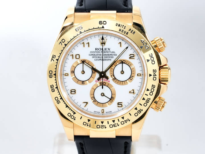 ロレックス デイトナ Ref.116518 イエローゴールド ホワイト文字盤 中古 3JWCSSTP