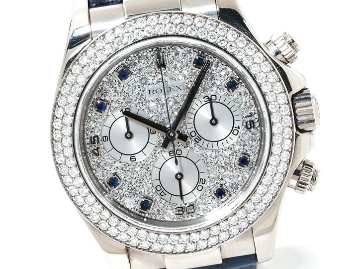 Rolex Daytona Ref.116589RBR White Gold Diamond x Sapphire Index Dial Pre-owned 6V1UP664