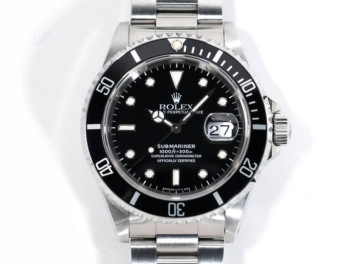 Rolex Submariner Date Ref.16610 Stainless Steel Black Dial Pre-owned 2kb8ouro