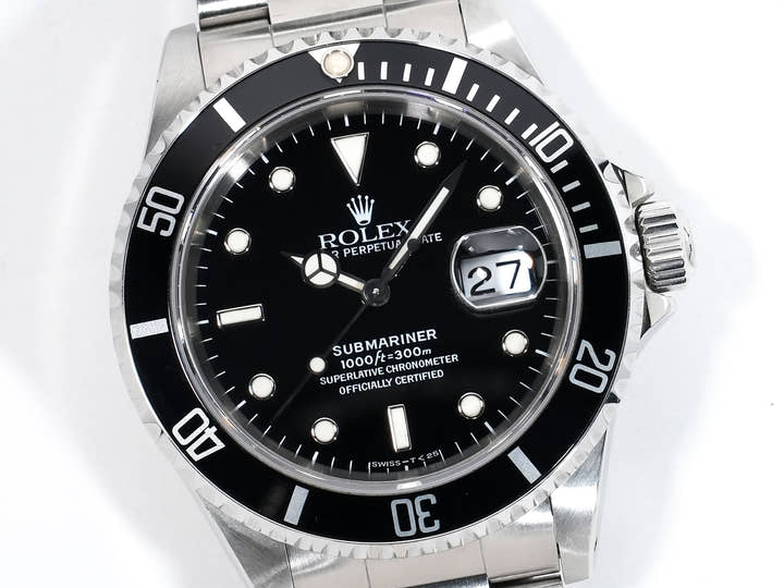 Rolex Submariner Date Ref.16610 Stainless Steel Black Dial Pre-owned 2kb8ouro