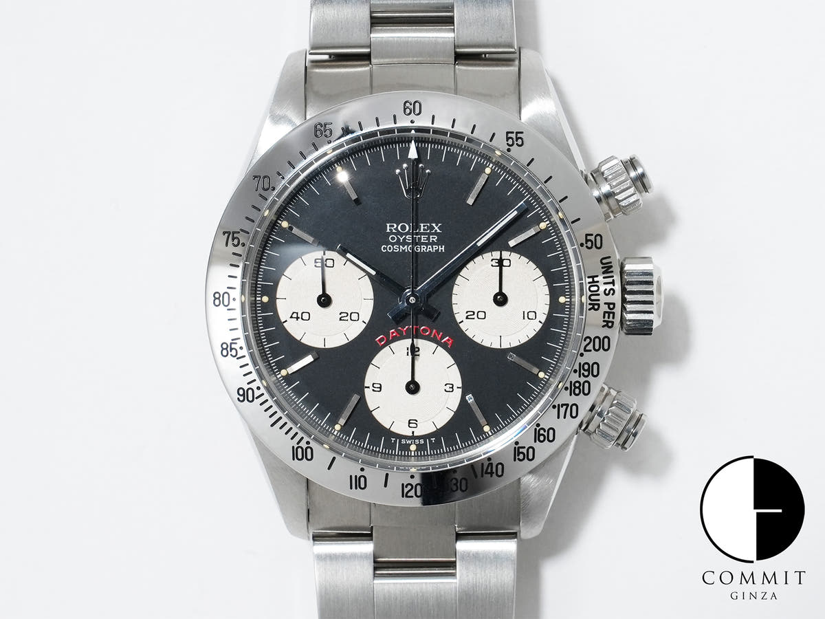 Rolex Daytona Ref.6265 Stainless Steel Black Dial Excellent Condition mq9g6mwo