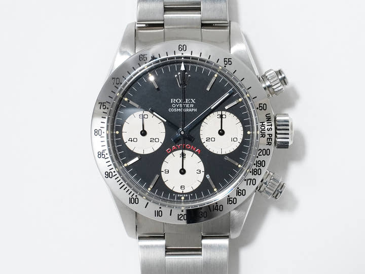Rolex Daytona Ref.6265 Stainless Steel Black Dial Excellent Condition mq9g6mwo