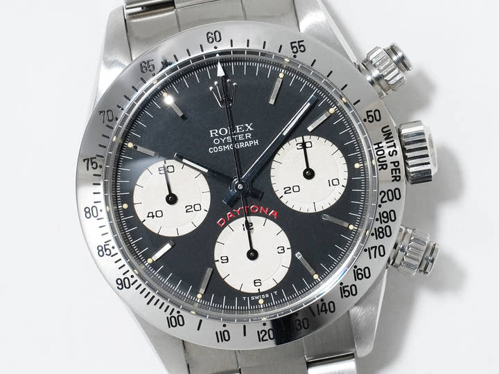 Rolex Daytona Ref.6265 Stainless Steel Black Dial Excellent Condition mq9g6mwo