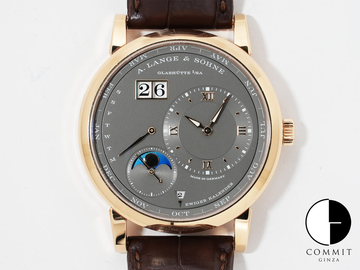 A. Lange & Söhne Lange 1 Perpetual Calendar Ref.345.033 Pink Gold Grey Dial Pre-owned fumk8s22