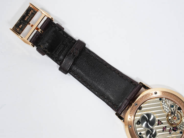 A. Lange & Söhne Saxonia Flach Ref.201.033 Pink Gold Silver Dial Pre-owned fp4dmkfm