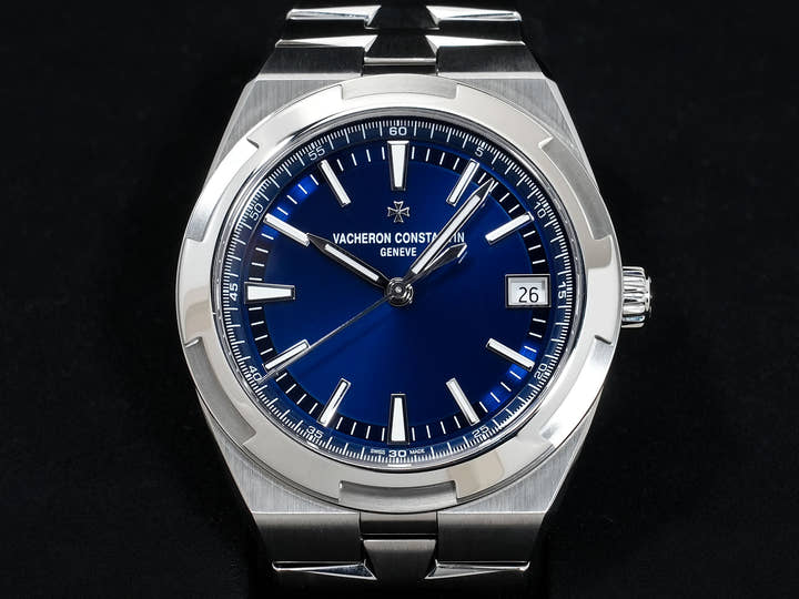 ヴァシュロンコンスタンタン オーヴァーシーズ Ref.4500V/110A-B128 ステンレススチール ブルー文字盤 美品 29yqiqsz