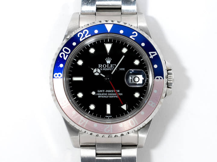Rolex GMT-Master Ref.16700 Stainless Steel Black Dial Oyster Bracelet Pre-owned o9o6wa69