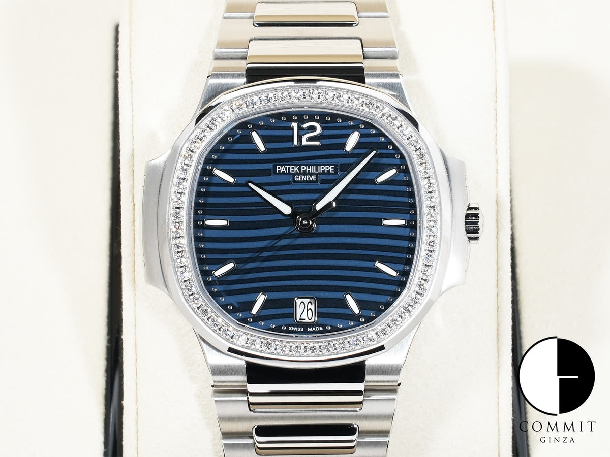 パテックフィリップ ノーチラス Ref.7118/1200A-001 ステンレススチール ブルー オパーリン文字盤 極美品 5ajmcu7j