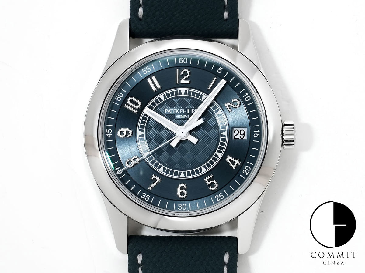 Patek Philippe Calatrava Ref.6007A-001 Stainless Steel Grey-Blue Dial Excellent Pre-Owned 4xeezheg