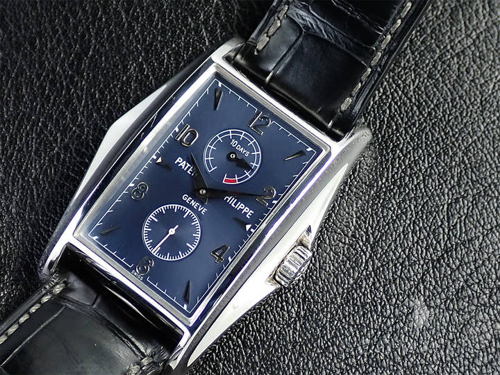 パテックフィリップ 10DAYS Ref.5100G-001 ホワイトゴールド ブルー文字盤